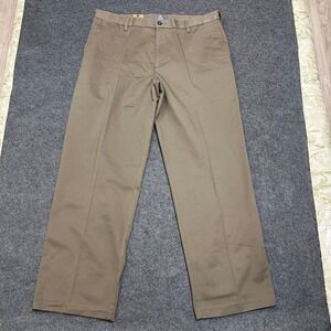 Dockers Comfort Khaki  Flat Front Classic Fit D3 Light Gray Pants Size W36 L32